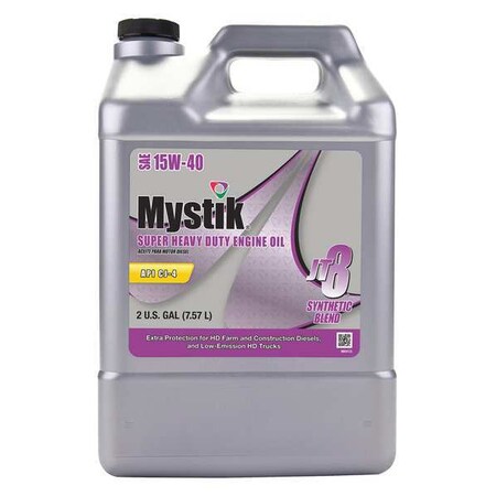 Mystik Motor Oil, 15W-40, Synthetic, 2 Gal. 625776002078