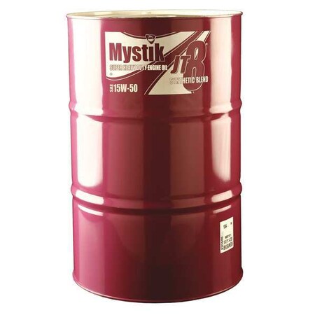 Mystik Motor Oil, 15W-50, Synthetic Blend, 55 Gal. 663004002001