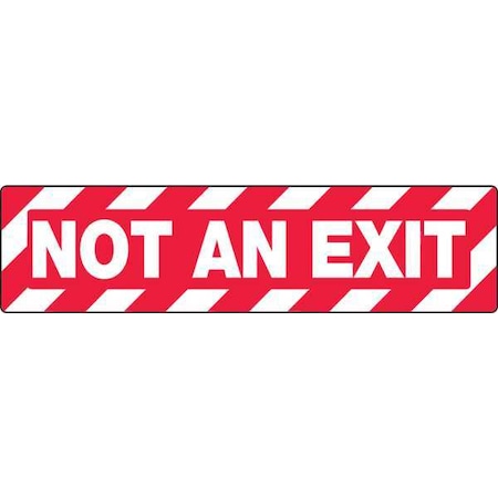 Accuform Skid-Gard Floor Sign, 6" H, 24" W, Vinyl, Rectangle, English, PSD120 PSD120