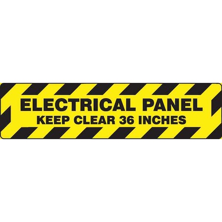 Accuform Slip-Gard Step-Style Floor Sign, 6 in H, 24 in W, Vinyl, Rectangle, English, PSR277 PSR277