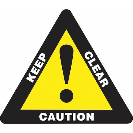 Accuform Slip-Gard Triangle Shape Floor Sign, 15" H, 17" W, Vinyl, Triangle, English, PSR821 PSR821