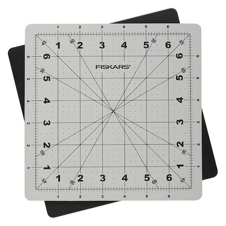 Fiskars Cutting Mat, Self-Healing, 8 x 8 In, Gray 01-001625
