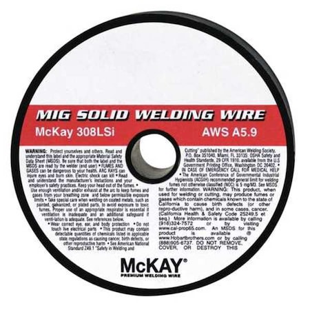 Hobart Filler Metals MIG Welding Wire 0.0902" Dia., AWS ER308LSi, 2 lb. 33M414