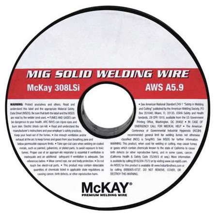 Hobart Filler Metals MIG Welding Wire 0.030" Dia., AWS ER308LSi, 10 lb. 33M415