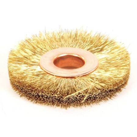 Weiler Crimped Wire Wheel Wire Brush, Arbor, 1-1/2" 93833