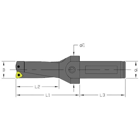 ULTRA-DEX USA Indexable Drill, UD-0719-2D-063 UD-0719-2D-063