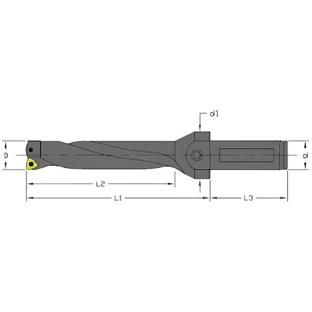 ULTRA-DEX USA Indexable Drill, UD-0625-4D-063-C UD-0625-4D-063-C