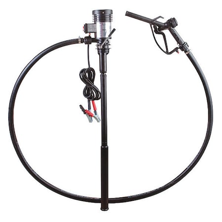 Dayton Electric Fuel and Oil Pump, 12V DC, 9.25 gpm Max. Flow Rate , 7/16 HP, POM, 3/4 in Inlet 33NT05