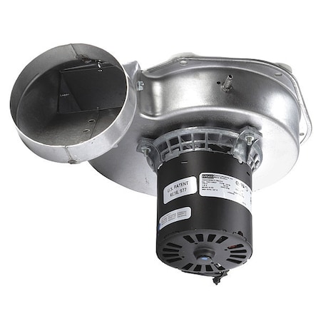 Fasco Draft Inducer Blower, 115, Steel, 6 5/32 in W, 8 1/2 in H, 4.9/3.85" Inlet and Outlet Dia. A155