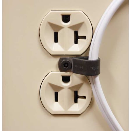 Pressto Valet Cord Lock Security Clip, Metal, BlackRubbr PVCL001