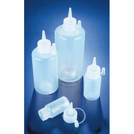 Zoro Select Dispensing Bottle, Round, LDPE, 60mL, PK10 524185-0060