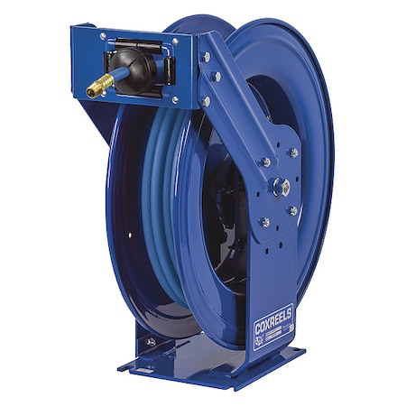 Coxreels Spring Return Hose Reel, 1/2 in Hose Diameter, 50 ft Length, 300 psi Max. Pressure, Brass TSH-N-450-BP