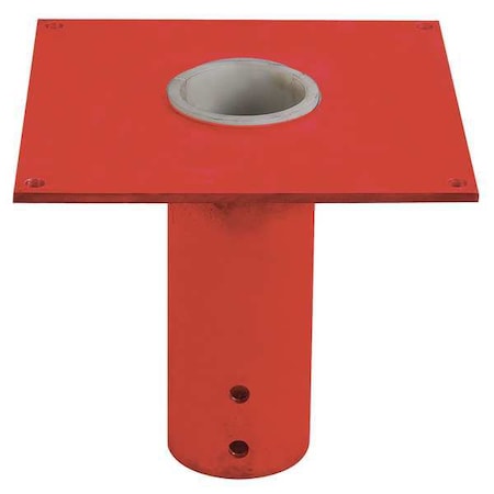 Dayton Mounting Base, Flush Mount, 2000 lb., Red 33N390