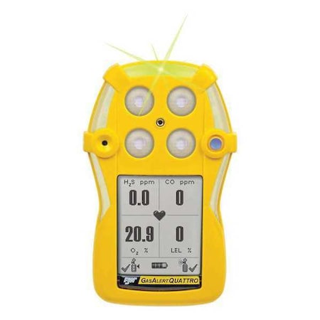 Honeywell Bw Repl Gas Detector Front Enclosure, Yellow QT-FC1