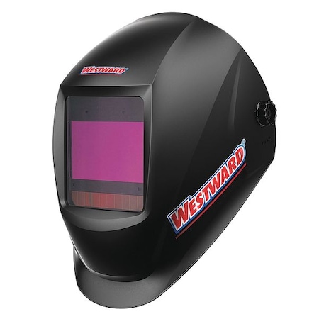Westward Auto Dark Welding Helmet, 5-8/8-13, Black 33N558