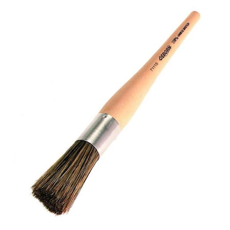 OSBORN #4 Round Sash Paint Brush, China Hair Bristle, Plastic Handle 0007111200