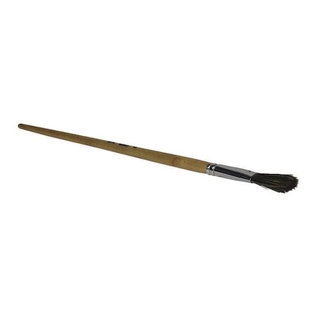 Osborn 1/2" Flat Sash Soft, Hog Hair Bristle, Paint Brush, Lacquered Walnut Handle 0007010100