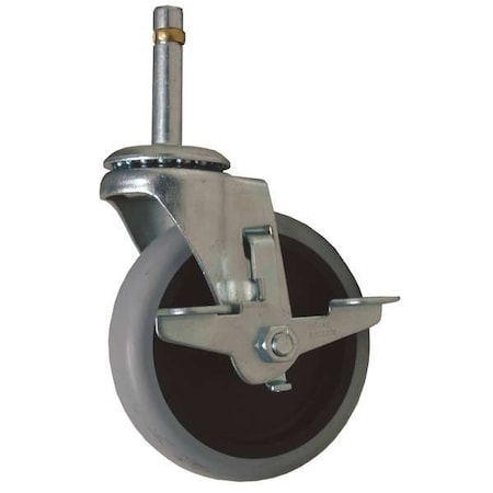 Rubbermaid Commercial Caster, Locking, 4 In FG3424M70000