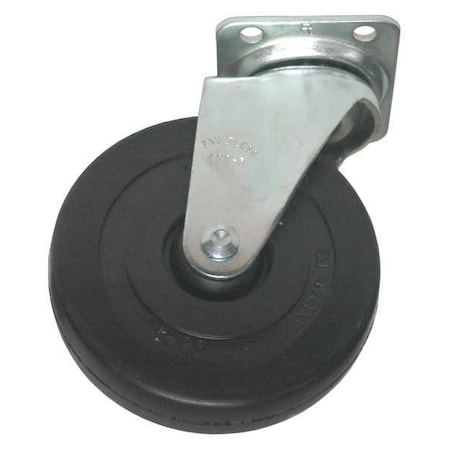 Rubbermaid Commercial Soft Rubber Swivel Caster, 5 In FG25533