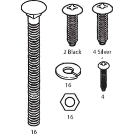 Rubbermaid Commercial Carts Caster Installation Kit FG4532L70000