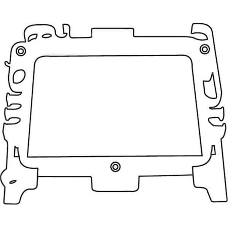 Rubbermaid Commercial Top Shelf Janitor Cart Trolley FG6173M8BLUE