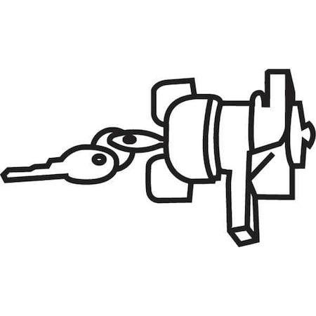 Rubbermaid Commercial Lock and Key For Janitor Cart GRFG6181L20000