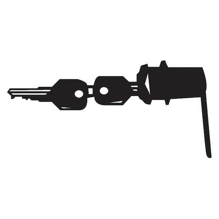Rubbermaid Commercial Lock with Key Set FG6191L10000