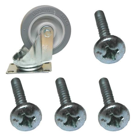 Rubbermaid Commercial Dolly Caster Kit FG9T54L10000