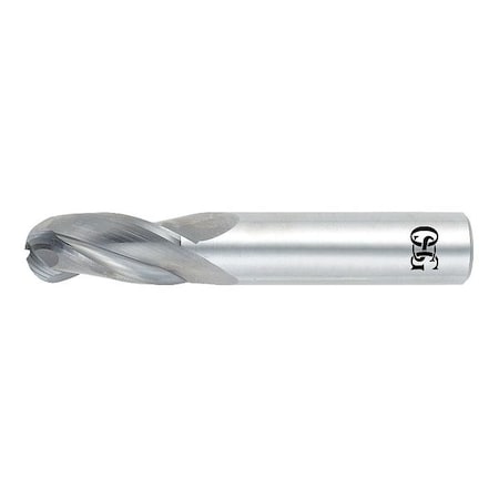 Osg End Mill, Ball, 1/16in D, 1-1/2in OAL, 3FL 403-0625-BN11