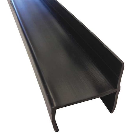 Sentry Parking Column Protector, Wall System Clips, Black PSWC-FL-BL-1400