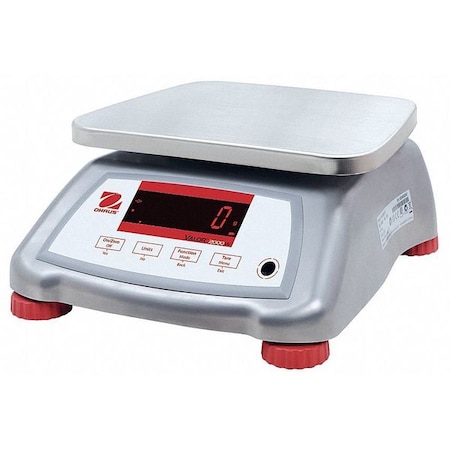 OHAUS Food Prcssng Scale, SS, 0.002kg/0.001 lb. V22XWE15T