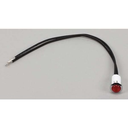 Garland Manufacturing Pilot Light Neon Red 250V Round G01296-1