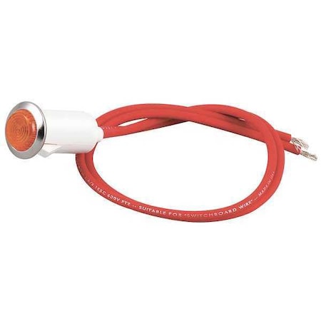 Garland Manufacturing Pilot Light Neon Amber 250V Round G01296-2