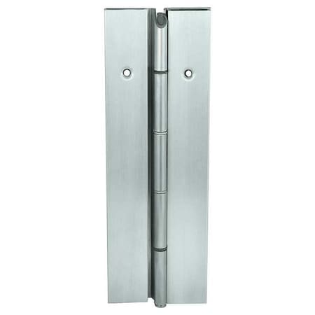 Markar Piano Hinge, Stainless Steel, Full Surface Mounting, 1 11/16 in Leaf W x 7 ft Leaf H FS301-001-630-HT-MP-LH
