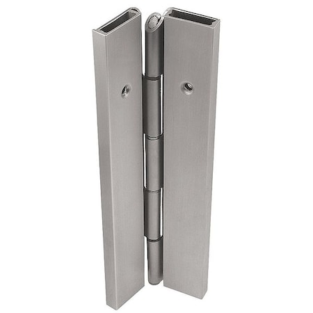 Markar Piano Hinge, Carbon Steel, Full Surface Mounting, 1 11/16 in Leaf W x 7 ft Leaf H, Primed for Paint FS201-001-600-HT-MP-RH