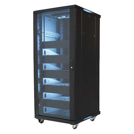 Video Mount Products 19" Equipment Rack Enclosure-27U with Shelves, Fans, Blanks EREN-27