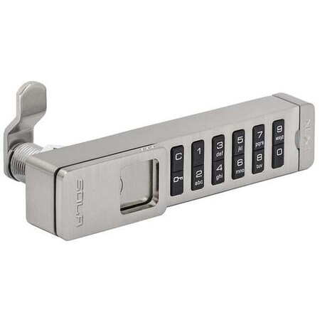Nextlock Electronic Lock, Brushed Nickel, 12 Button NXT-SKC-CDL-619-01-9U