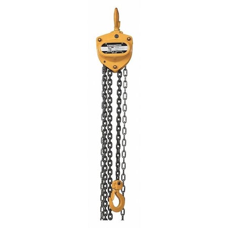 Harrington Manual Chain Hoist, 10 ft.Lift CB005-10
