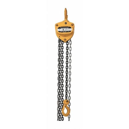 Harrington Manual Chain Hoist, 2000lb, 15ft. Lift CB010-15