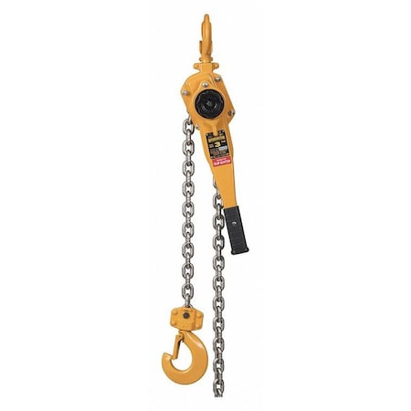 Harrington Lever Chain Hoist, 6,000 lb Load Capacity, 20 ft Hoist Lift, 1 5/16 in Hook Opening LB030-20-SC-SYH
