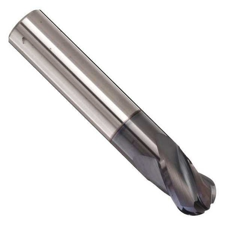 Melin Tool Co Carbide End Mill, Ball Nose, 1/8in.dia. 56243