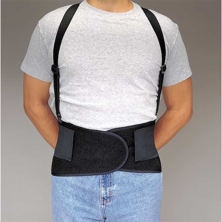 Allegro Industries Back Support, L, 38in to 47in, Black 7176-03