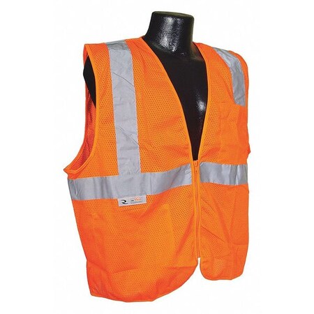 Radians 2XL High Visibility Vest, Orange SV25-2ZOM-2X