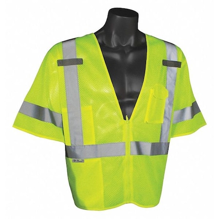 Radians L/XL High Visibility Vest, Green SV3ZGM-L/XL