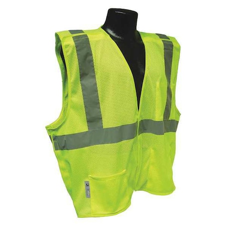 RADIANS XL High Visibility Vest, Silver SV4GMXL