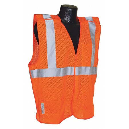 Radians Large High Visibility Vest, Orange SV4OML