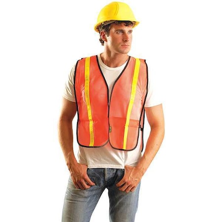 Occunomix Vest, XL, Orange, 38", 24-1/2" L LUX-XGTM-OXL