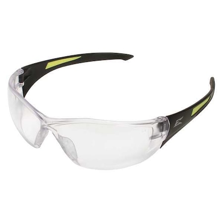 Edge Eyewear Delano G2, Safety Glasses, Anti-Scratch, Clear Lens, Black Frame, Frameless SD111-G2