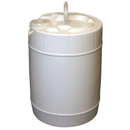 Zoro Select Pail, Screw Top, Round, 5 gal, HDPE, White GBTH5R-SC-W