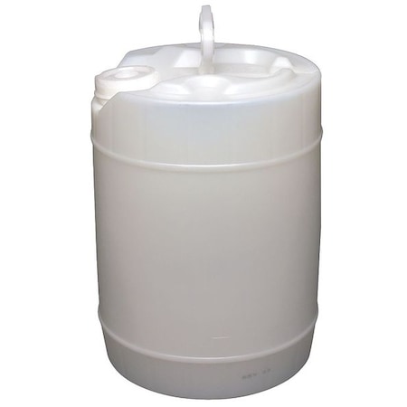 Zoro Select Pail, Screw Top, Round, 5 gal, Plast, Natural GBTH5R-SC-N